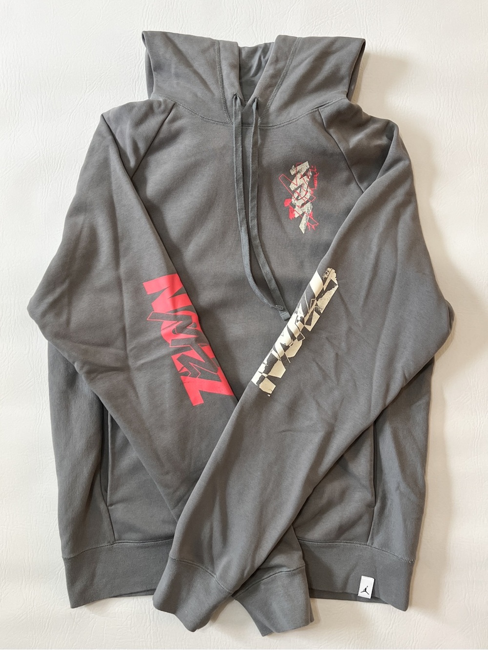 Jordan Zion by Nike Dri-FIT Pullover Hoodie Gray Size Small Sample